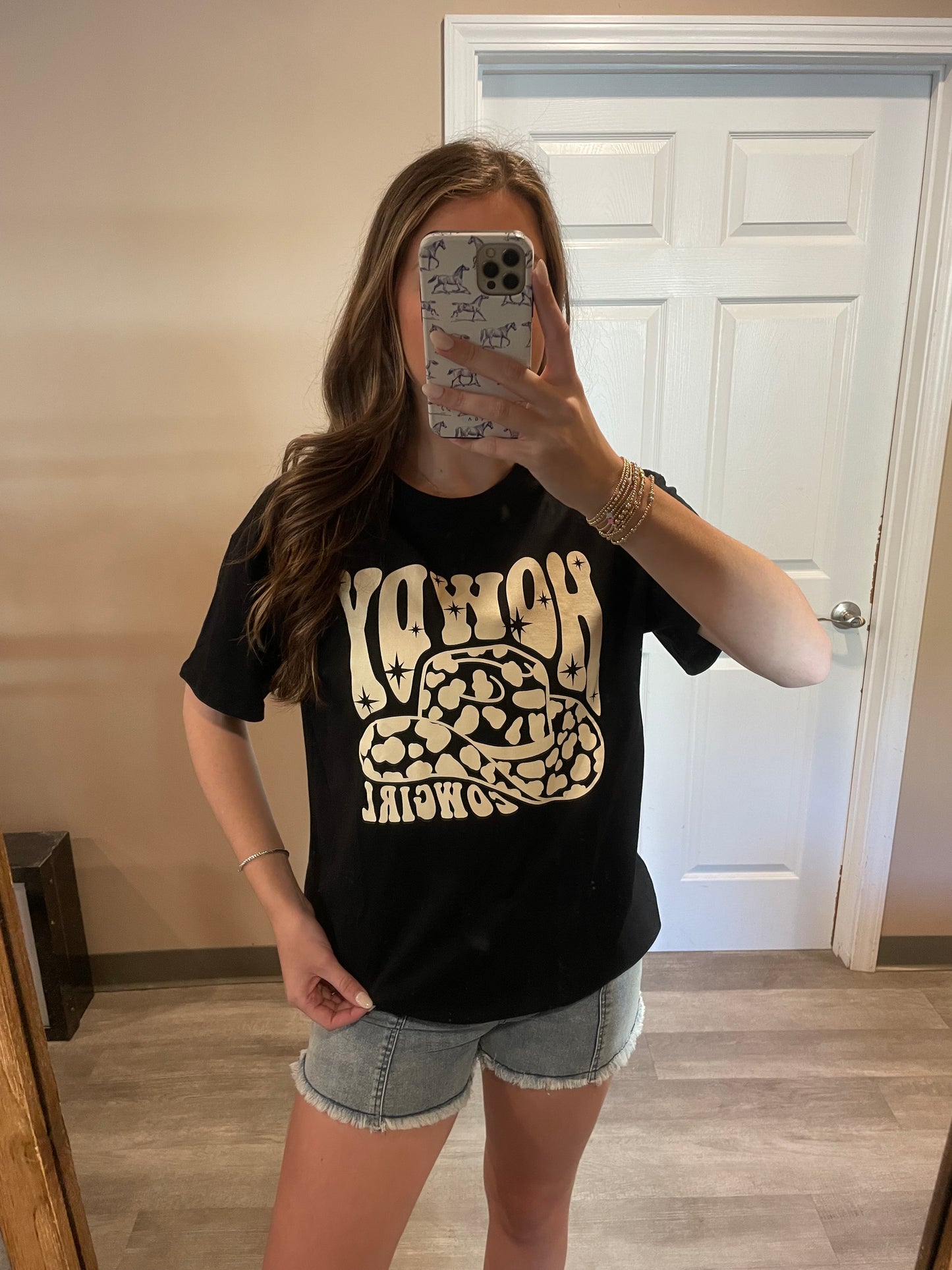 Howdy Cowgirl Oversized Graphic Tee