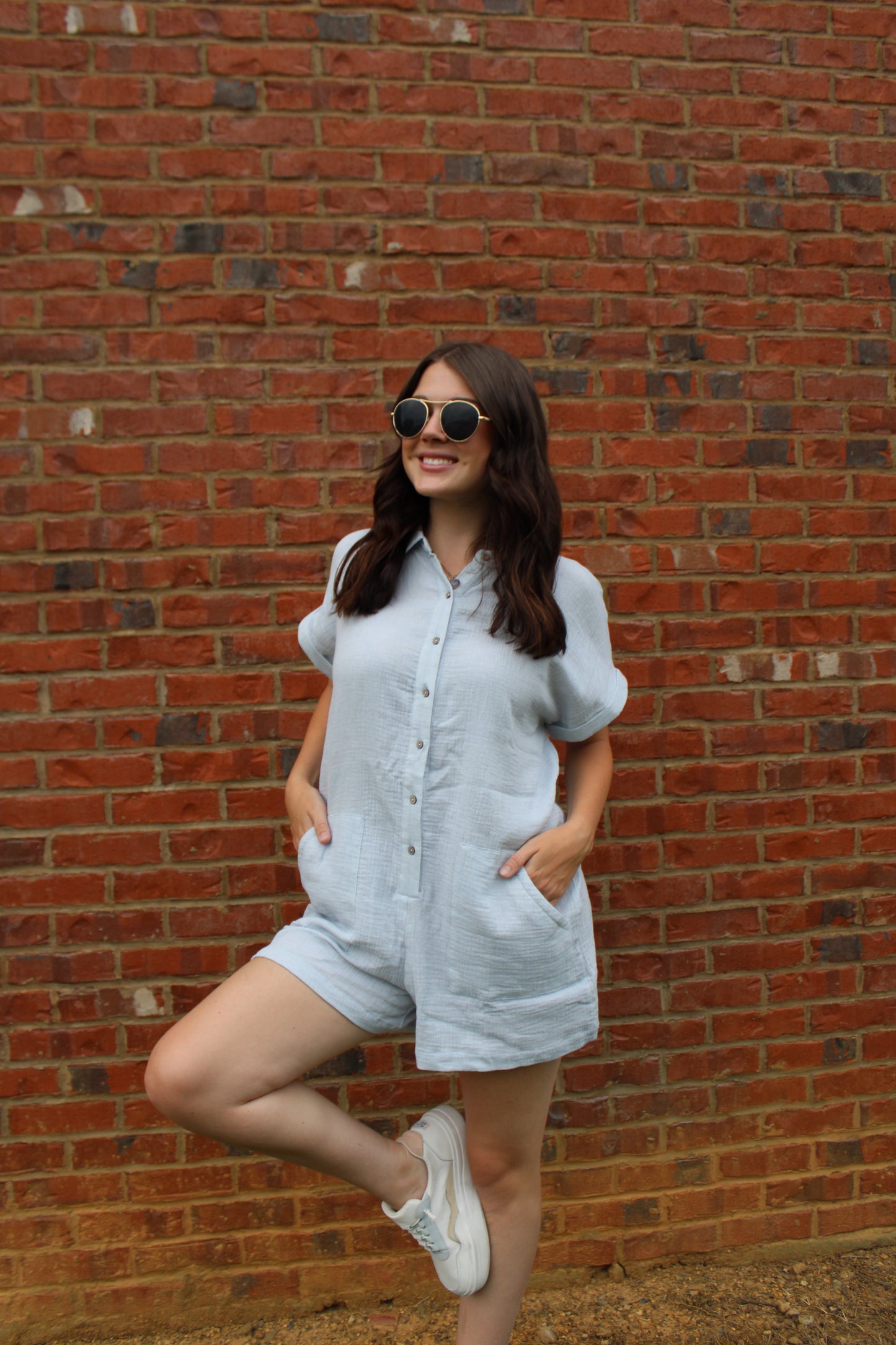 Light Blue Romper