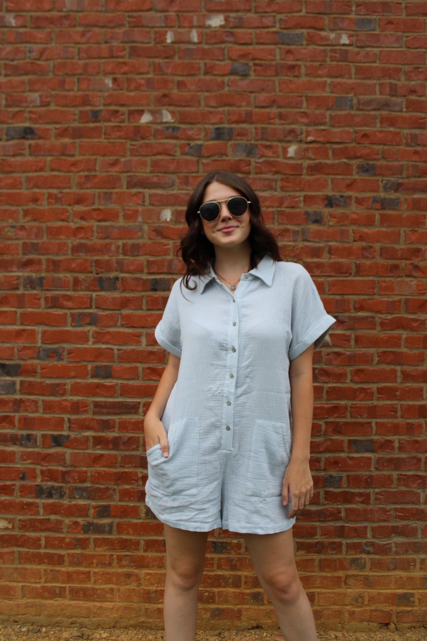 Light Blue Romper