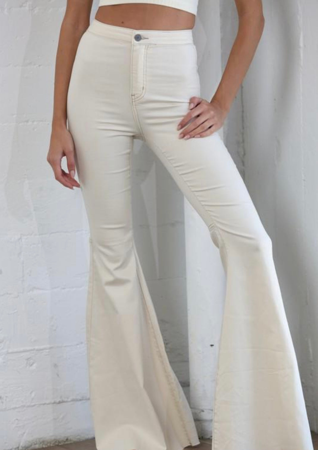 Cream Flair Jeans