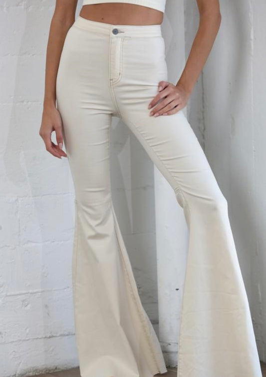 Cream Flair Jeans